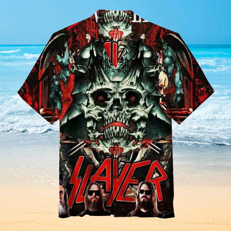 Skull Legion Slayer Men’s Hawaiian Shirt