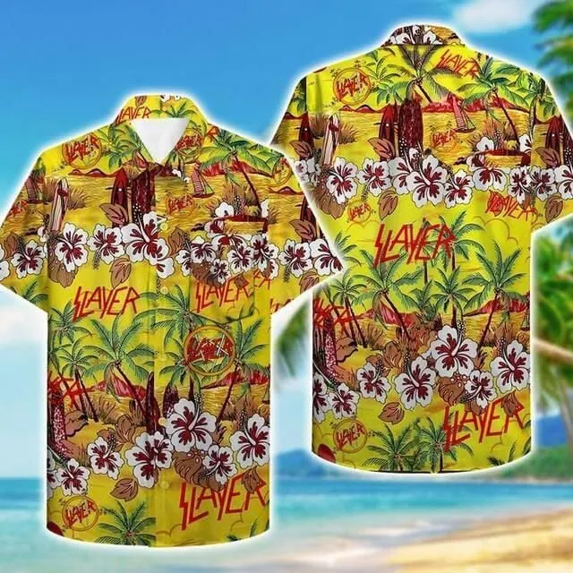 Slayer Island Getaway Men’s Hawaiian Shirt