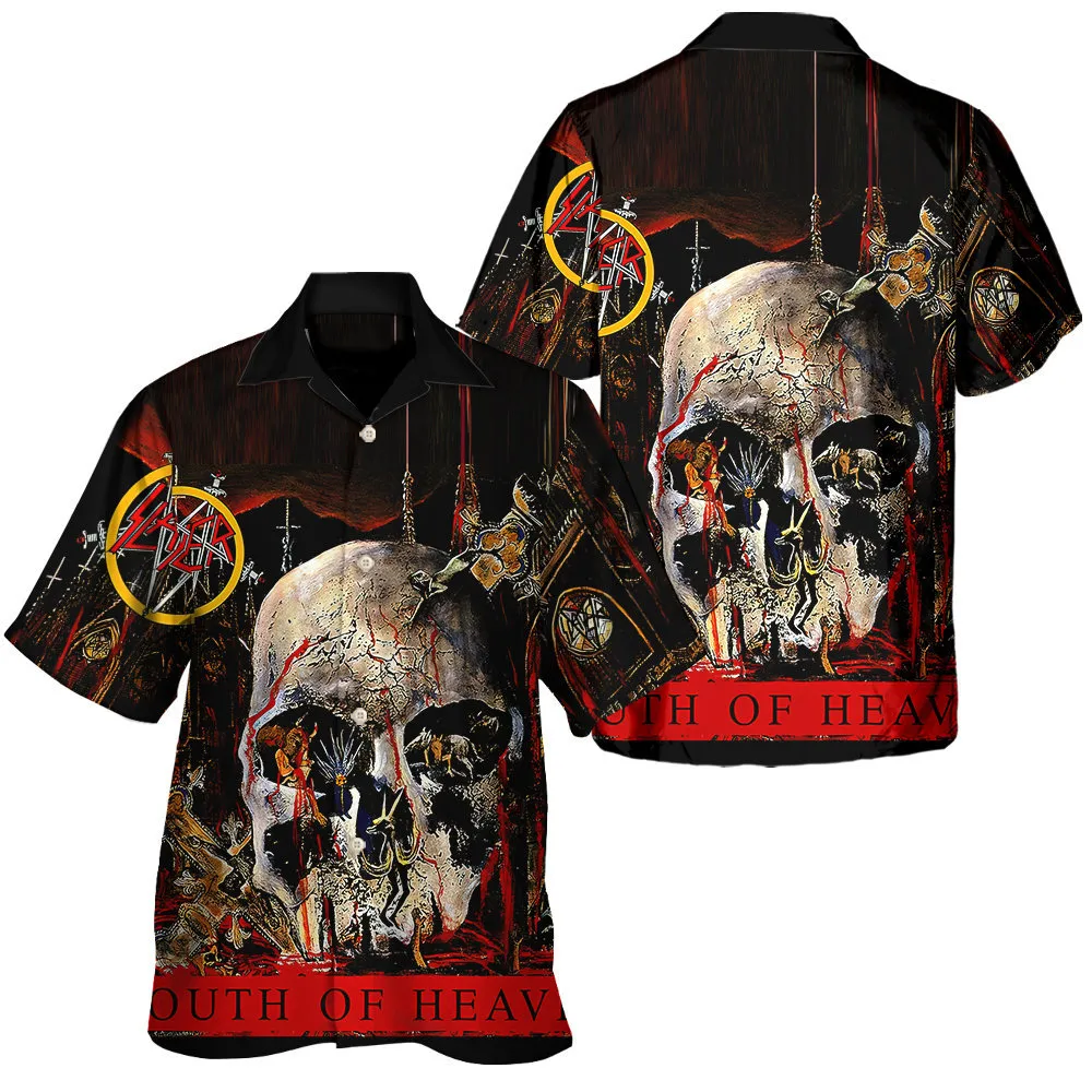 Slayer South Of Heaven Men’s Hawaiian Shirt