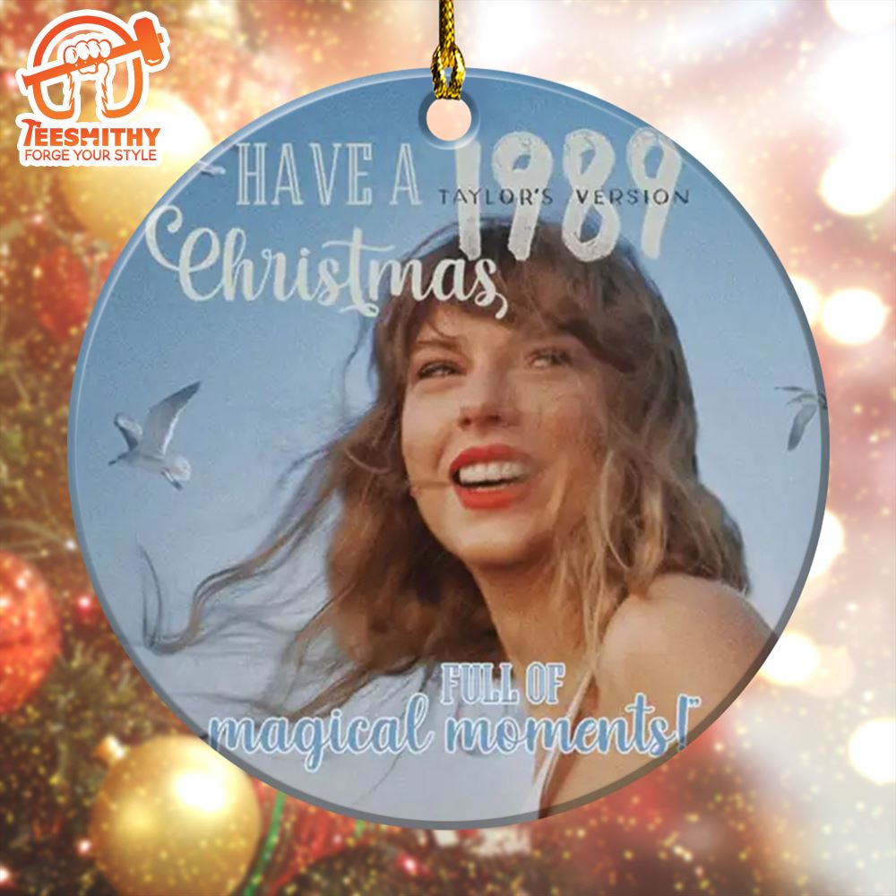 Taylor Swift 1989 Taylor Version Logo Christmas Tree Decorations Ornament