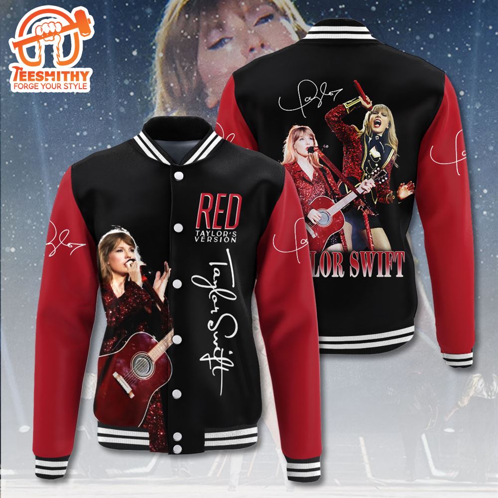 Taylor Swift Red Albums Varsity Jacket Christmas For Fans