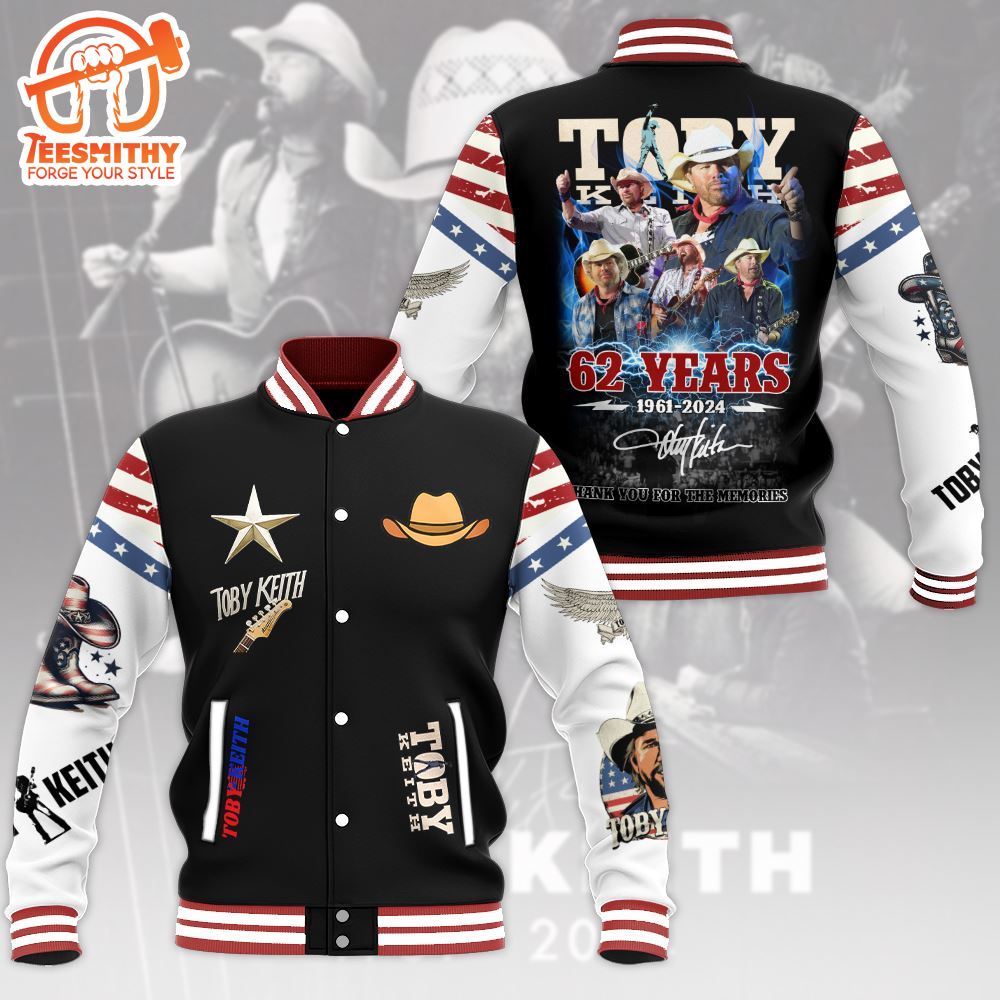 Toby Keith 62 Years Varsity Jacket For Fans