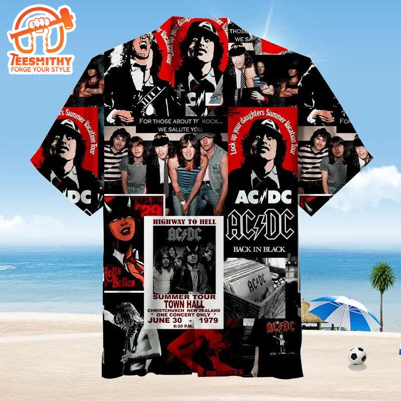 AC DC Album Collage Hawaiian Shirt