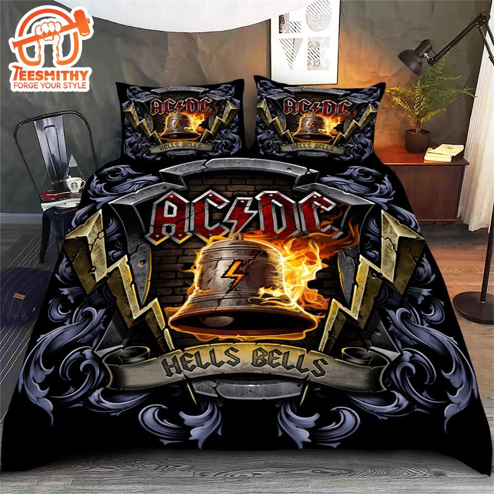 Ac Dc Music Band Quilt Blanket Bedding Set