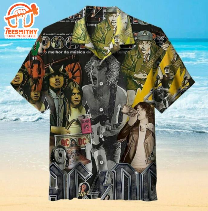 AC DC Rock and Roll Legends Hawaiian Shirt