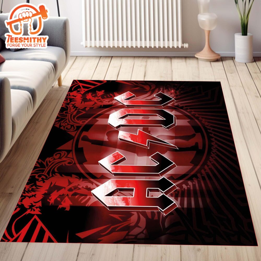 AC DC Rug, Music Room Rug, ACDC Street Music Band