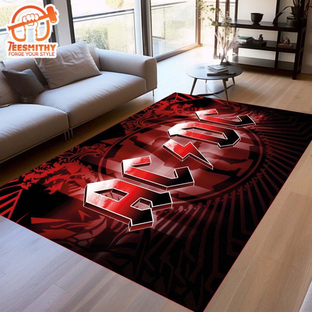 AC DC Rug, Music Room Rug, ACDC Street Music Band