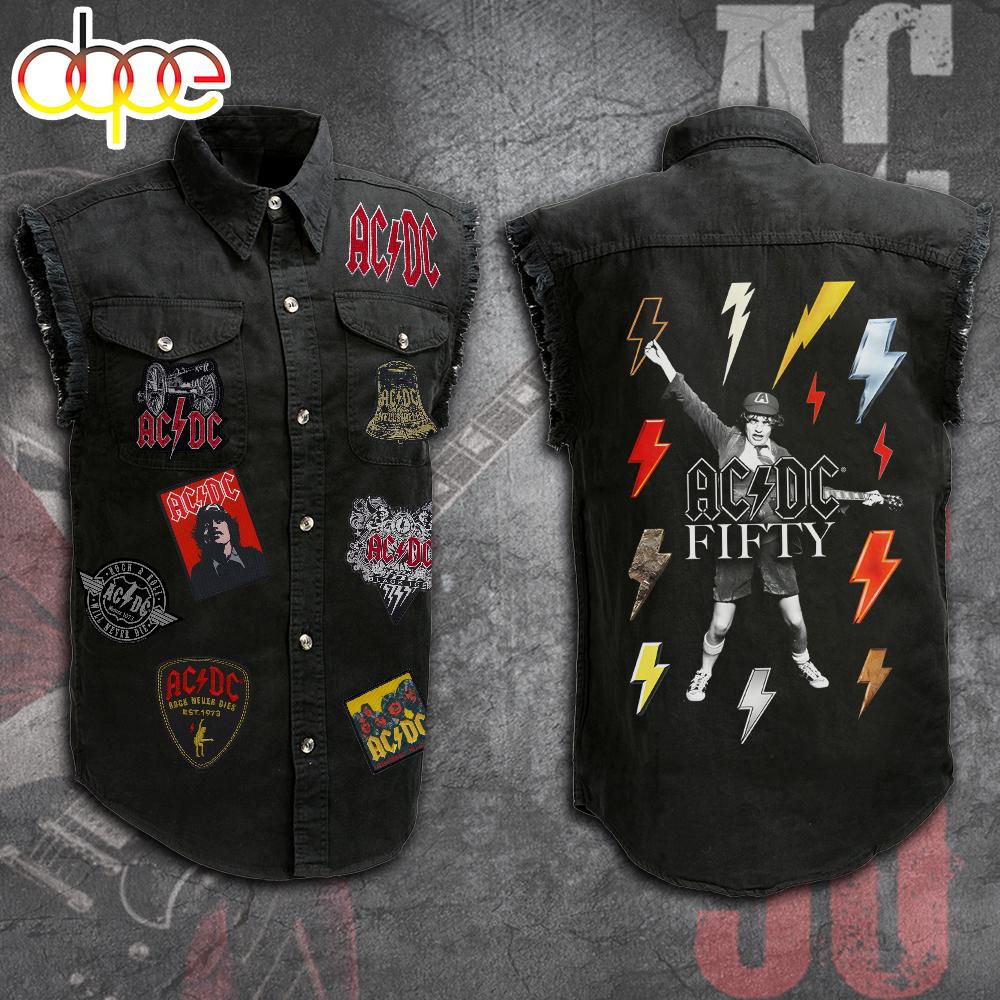 ACDC 3D Lightweight Sleeveless Denim Shirt