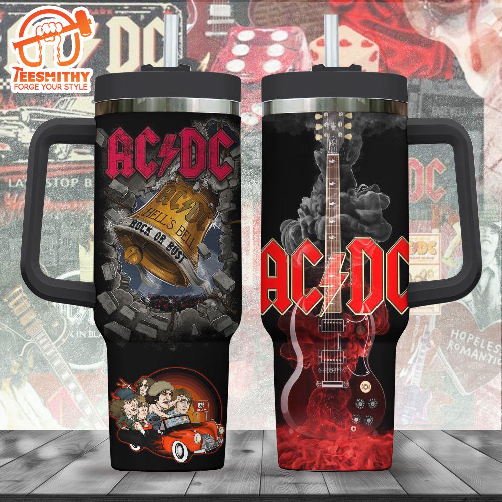 ACDC 40oz Stanley Tumbler For Fan Gift Christmas