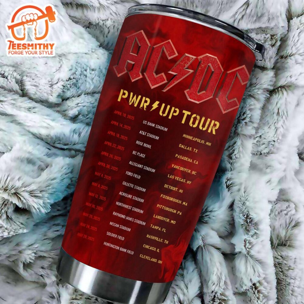 ACDC 52nd Anniversary 1973 -2025 PWR UP Tour Tumbler Cup