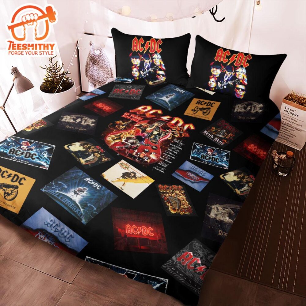 ACDC Albums 50 Years Bedding set