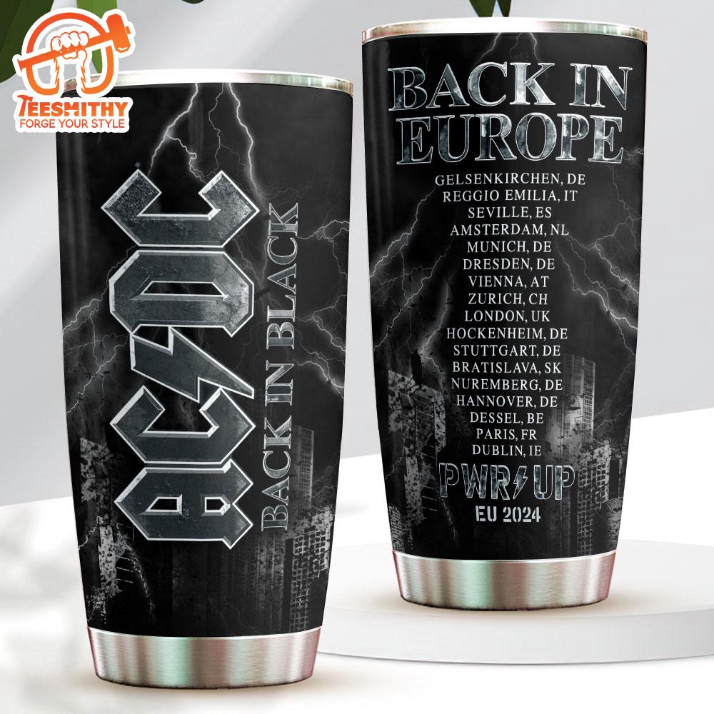 ACDC Back In Black Back In EUrope Tumbler Cup