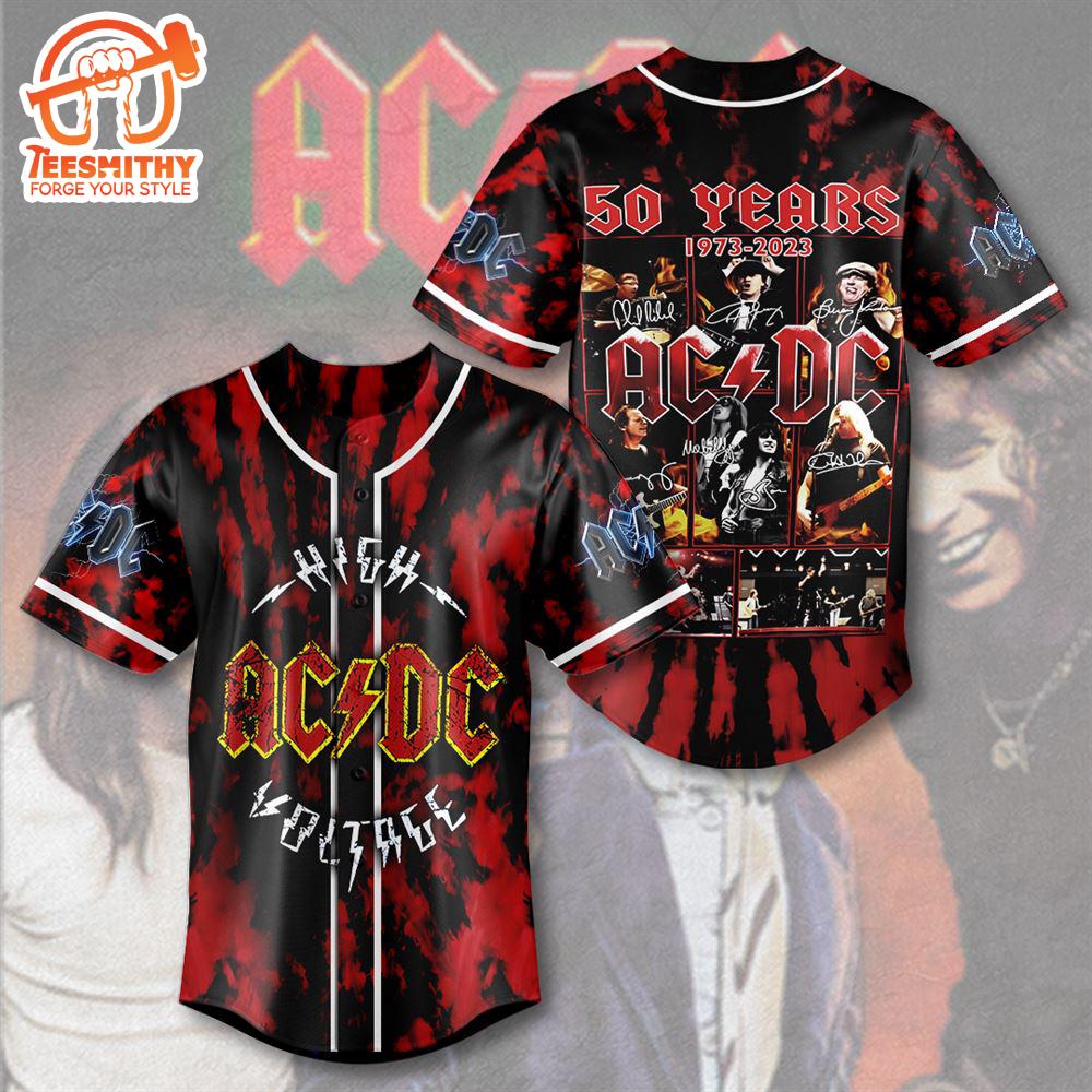 Acdc Baseball Jersey, For Gift Fans Jersey