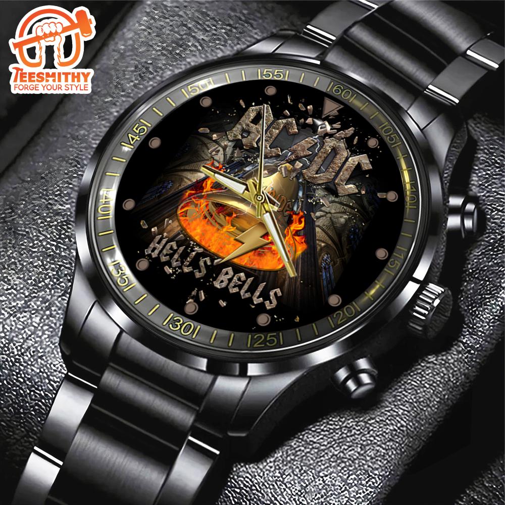 ACDC Black Stainless Steel Watch – Hells Bells