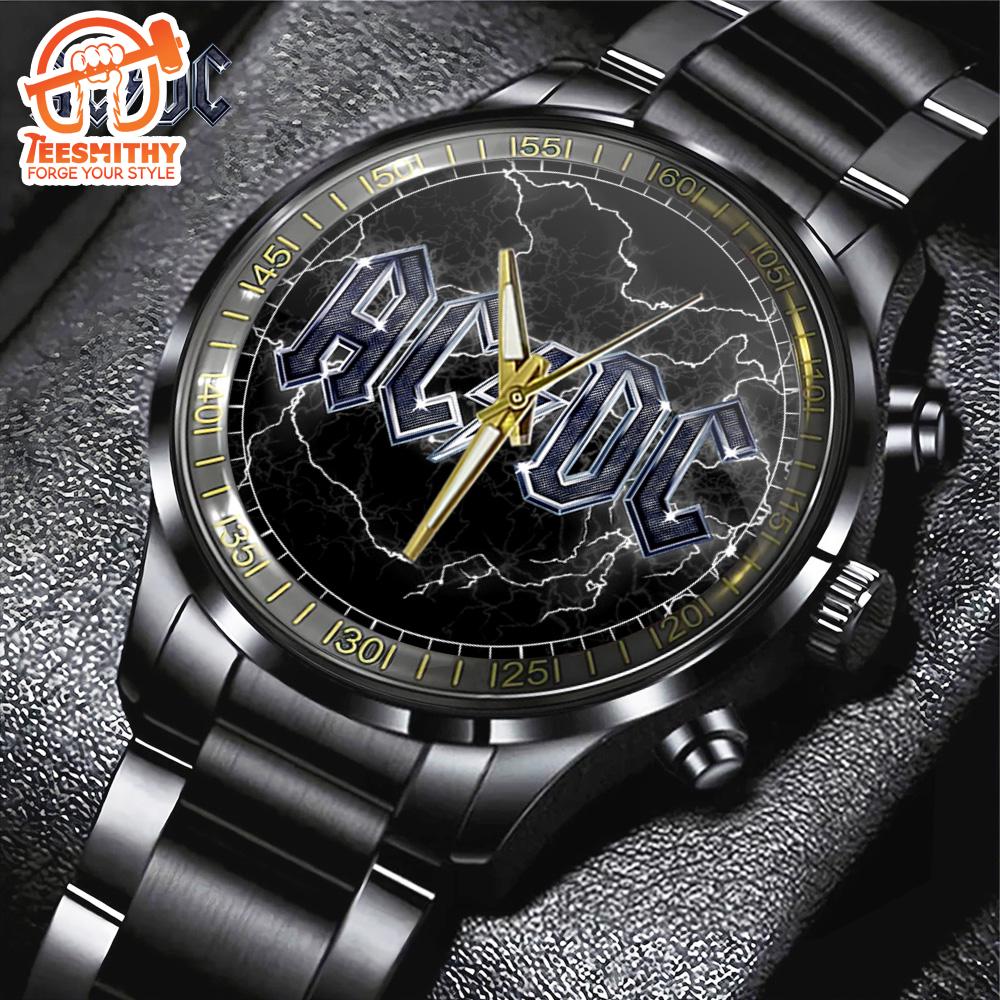 ACDC Black Stainless Steel Watch V5