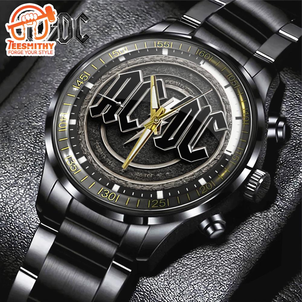 ACDC Black Stainless Steel Watch V6