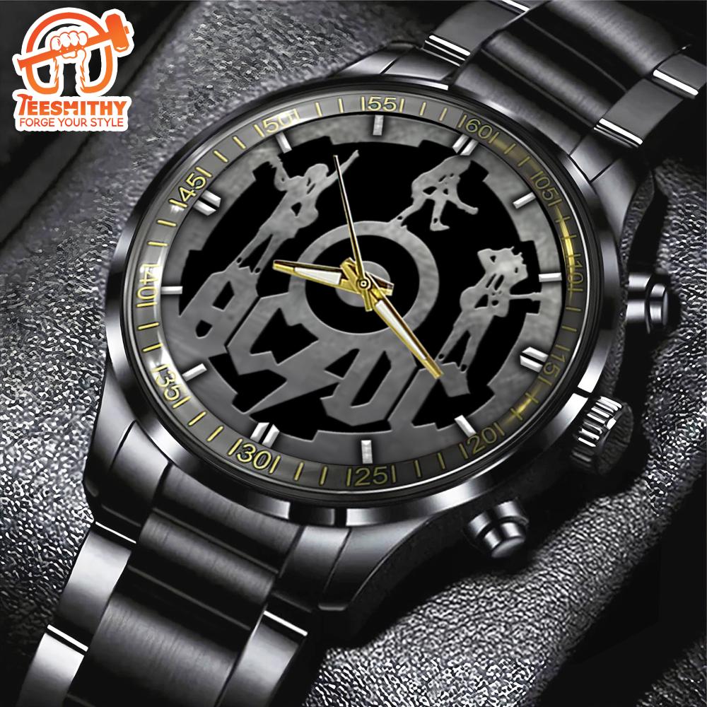 ACDC Black Stainless Steel Watch V7