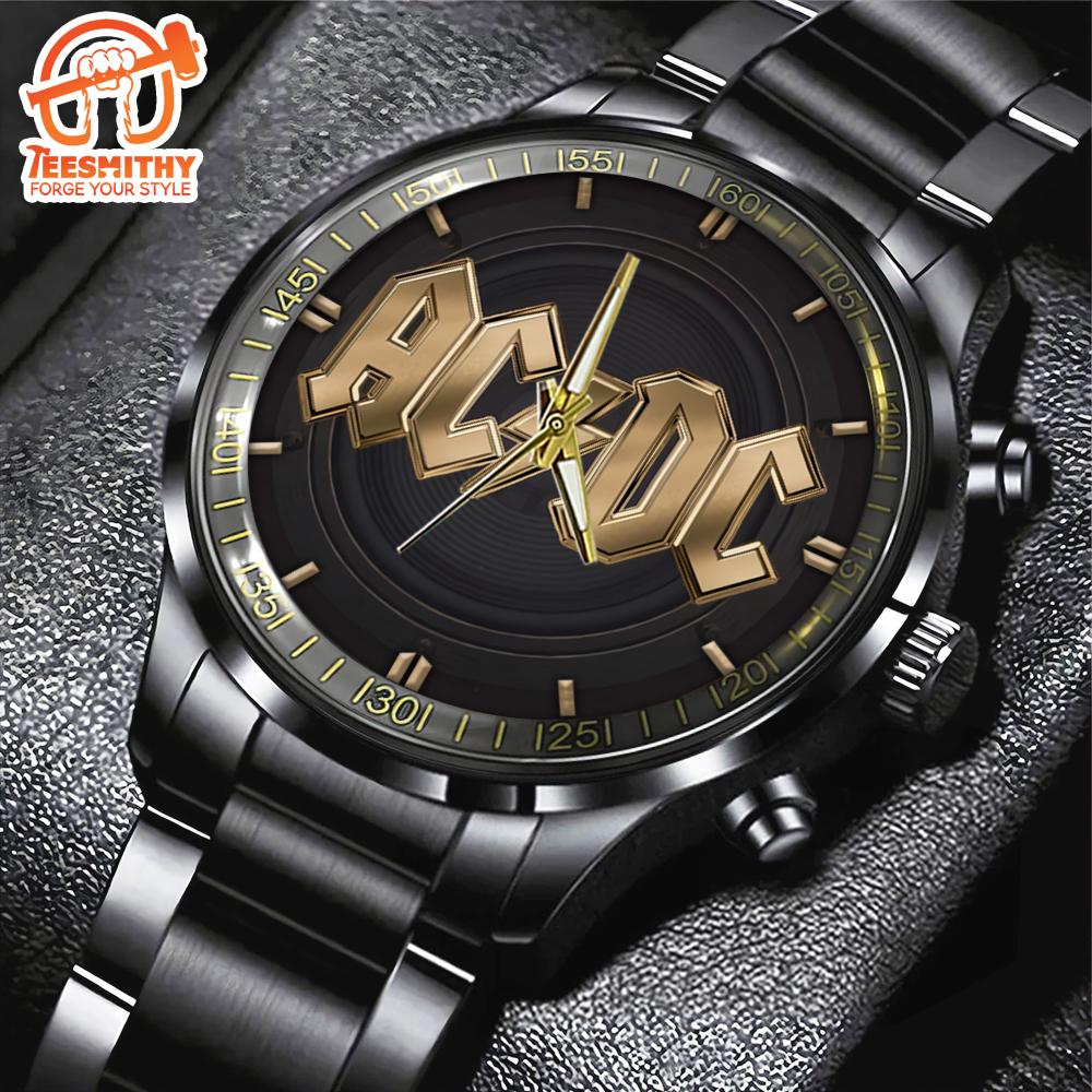 ACDC Black Stainless Steel Watch Version 5