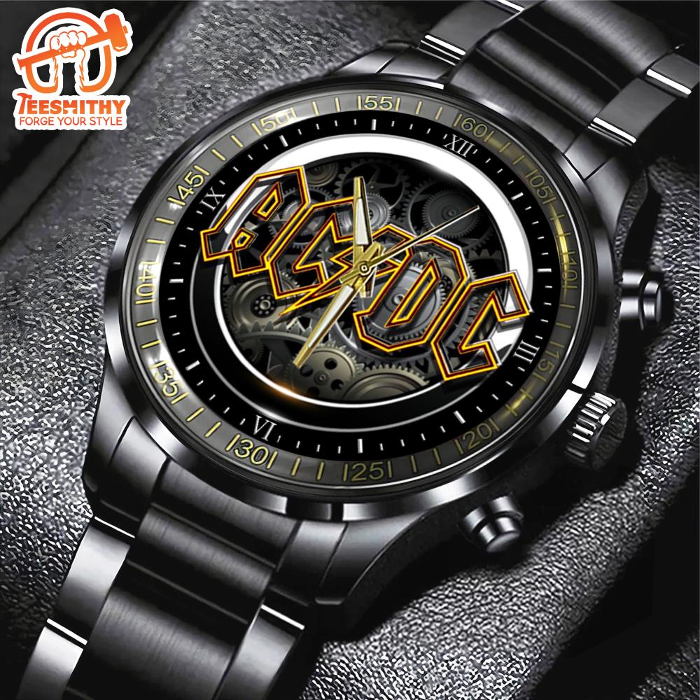 ACDC Black Stainless Steel Watch