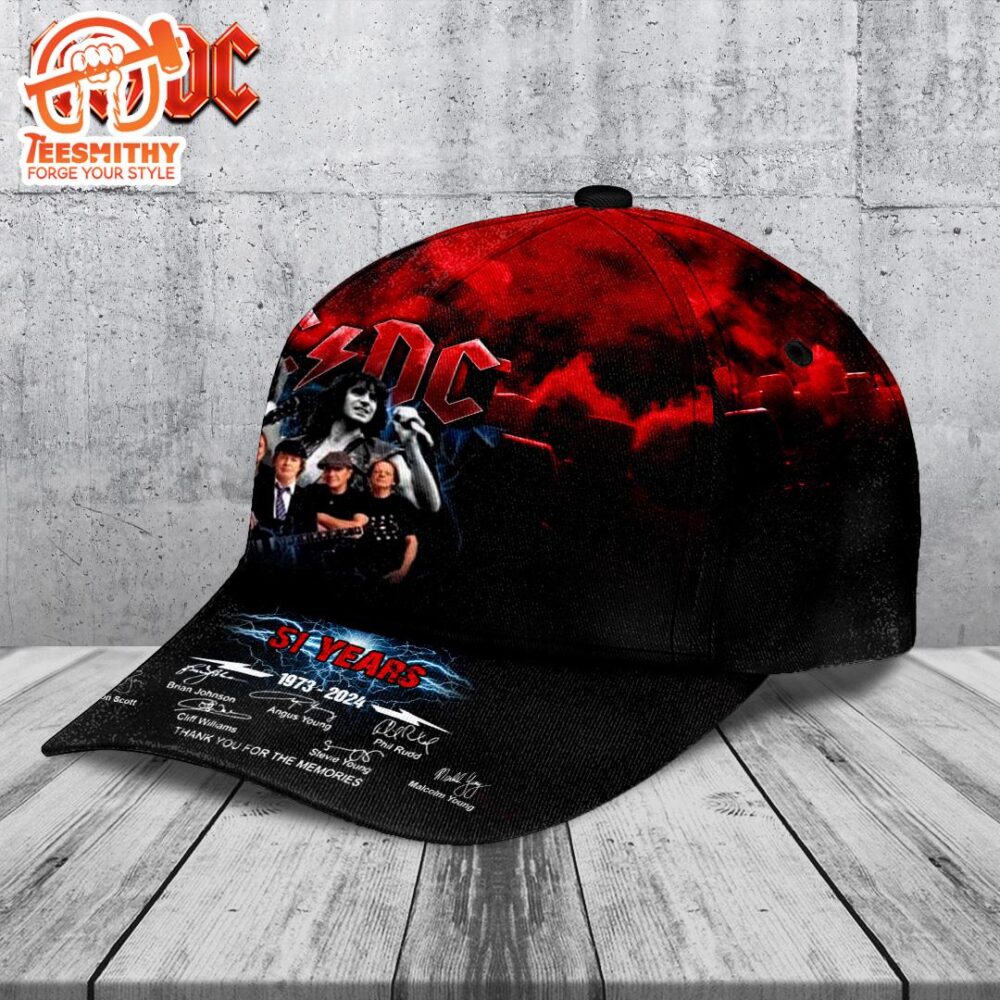 ACDC Classic Cap – 51 Years 1973 – 2024 Thank You For The Memories