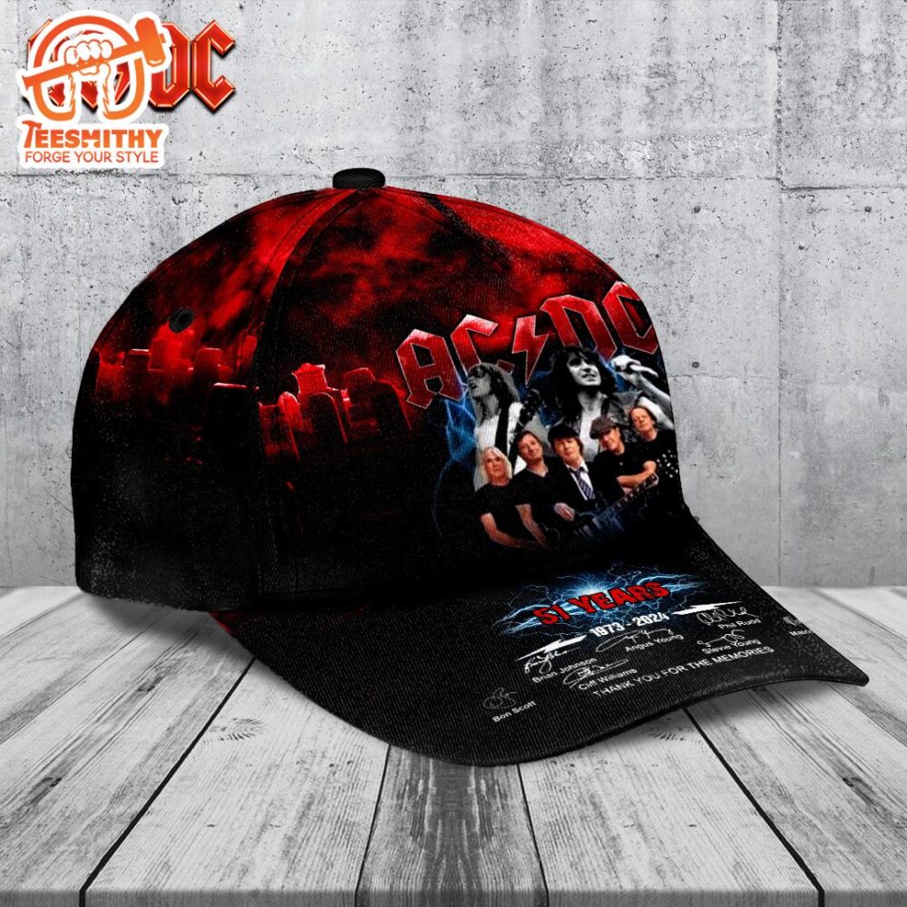 ACDC Classic Cap – 51 Years 1973 – 2024 Thank You For The Memories