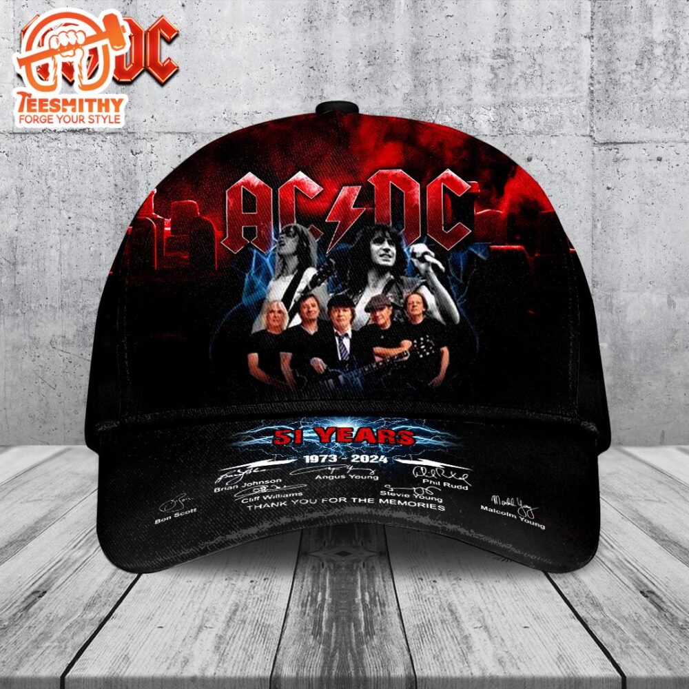 ACDC Classic Cap – 51 Years 1973 – 2024 Thank You For The Memories