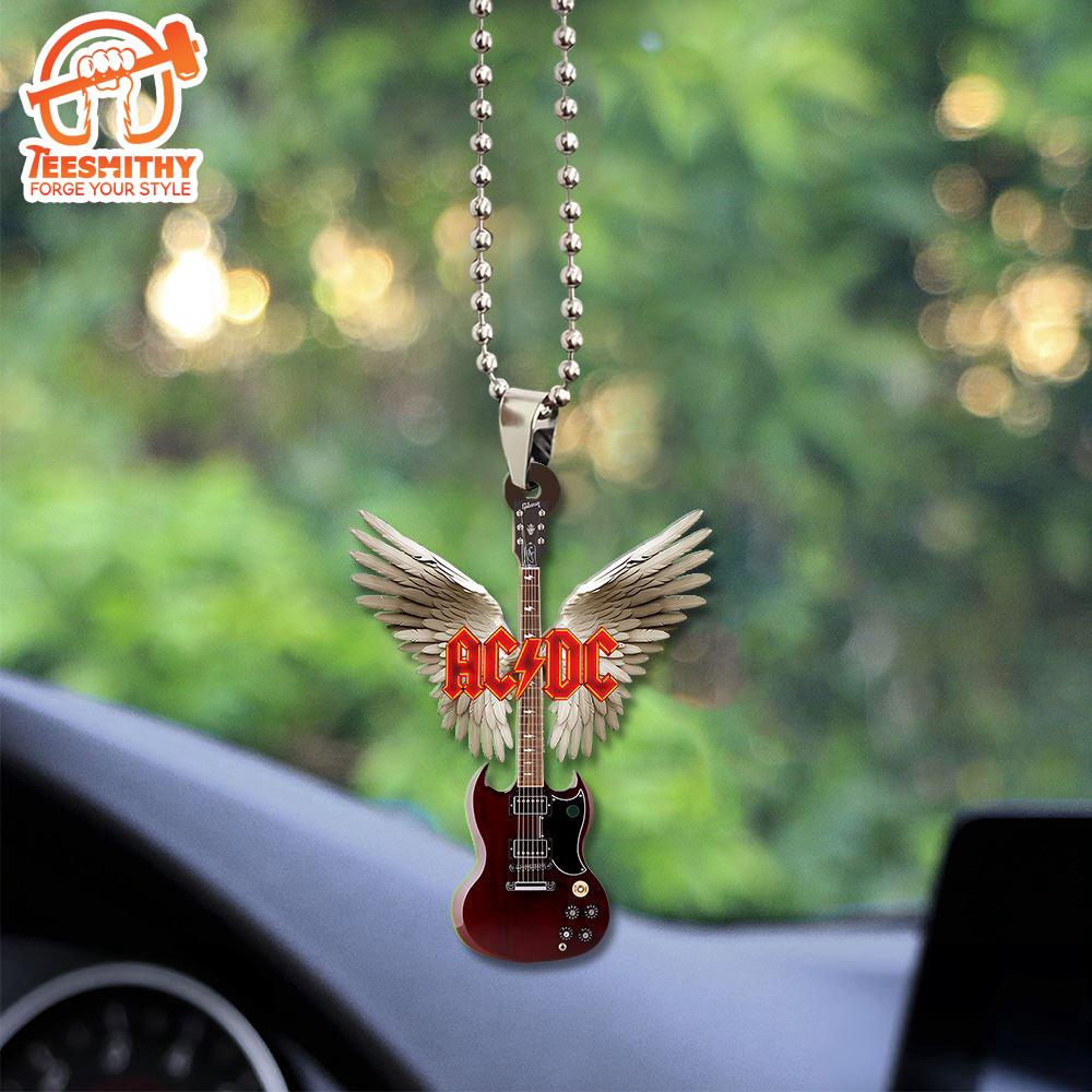 ACDC Custom Shape 2-sided Acrylic Car Ornament Gift For Xmas