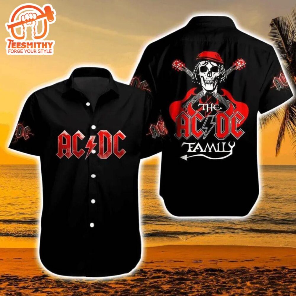 ACDC Family Skull Hawaiian Shirt