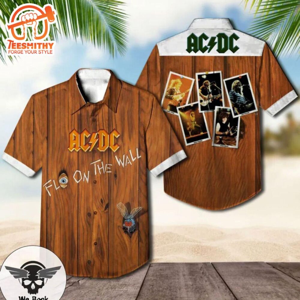 ACDC Fly on the Wall Vintage Hawaiian Shirt