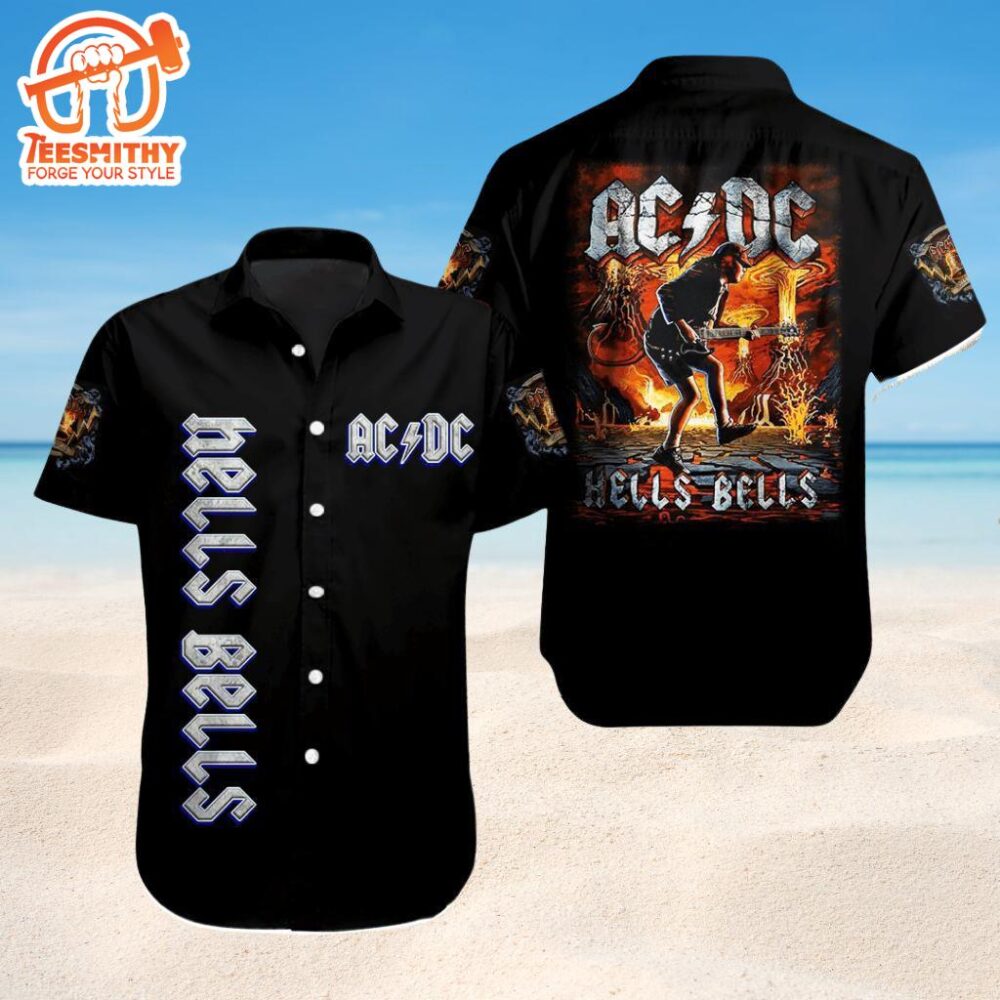 ACDC Hells Bells Inferno Hawaiian Shirt