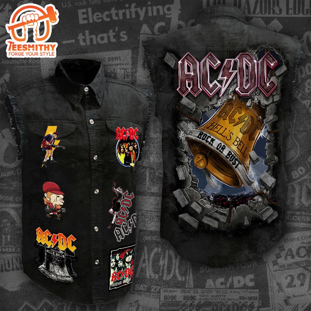 ACDC High Voltage Sleeveless Denim Shirt