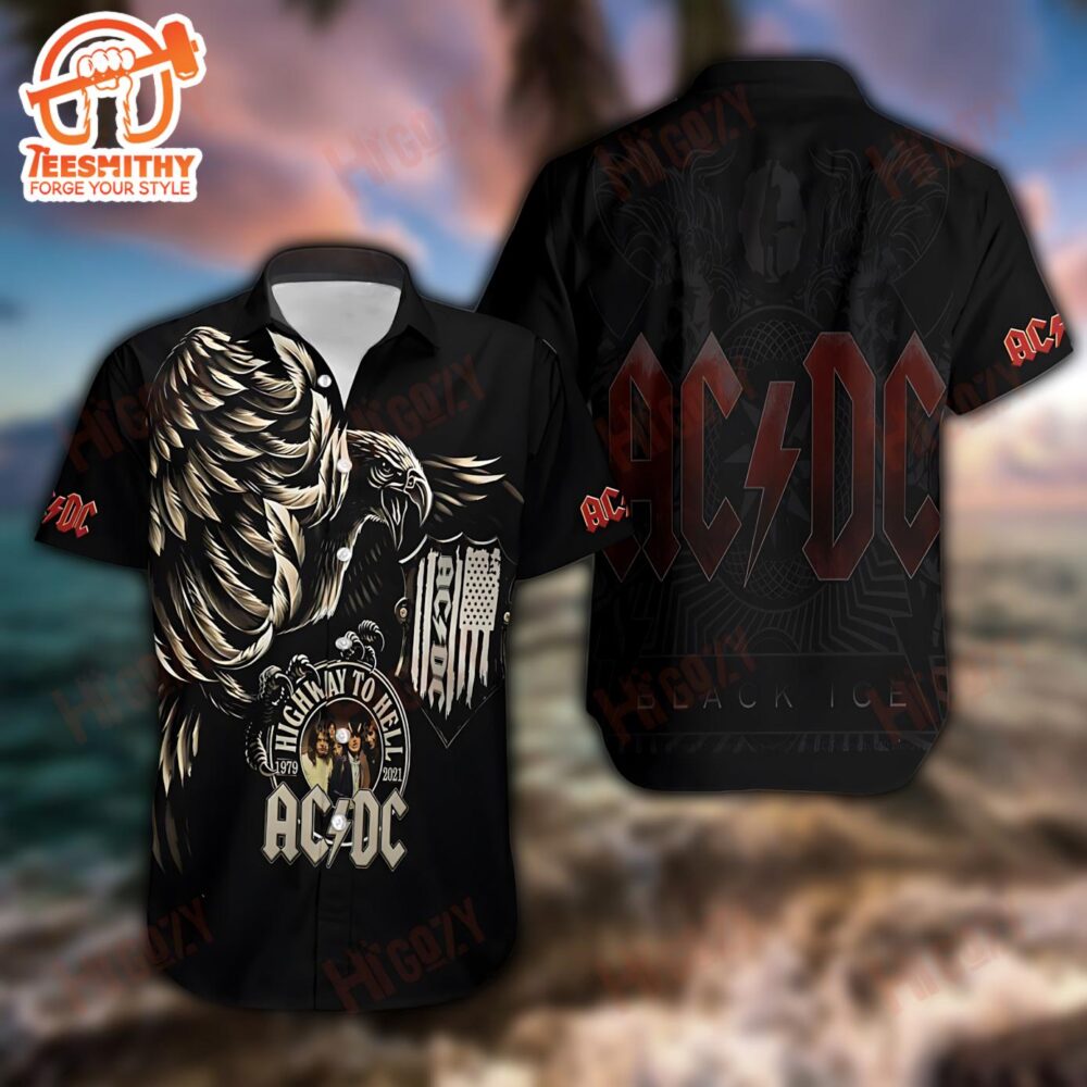 ACDC Highway to Hell Eagle Hawaiian Shirt