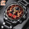 ACDC Hooded Skull Black Stainless Steel Watch