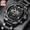 ACDC In Skull Pile Vintage Black Stainless Steel Watch