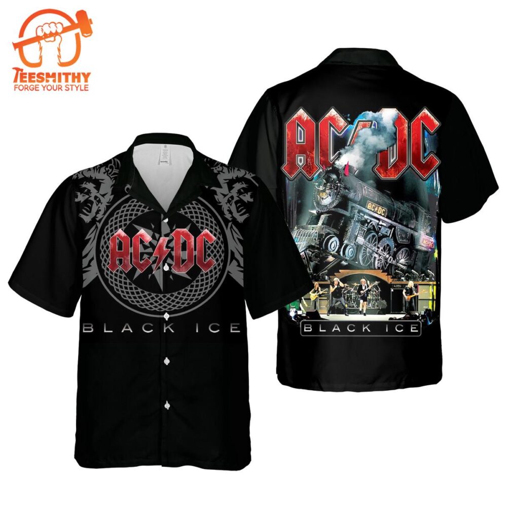 Ac&Dc In Stage Black Ice Rock Music Hawaiian Shirt