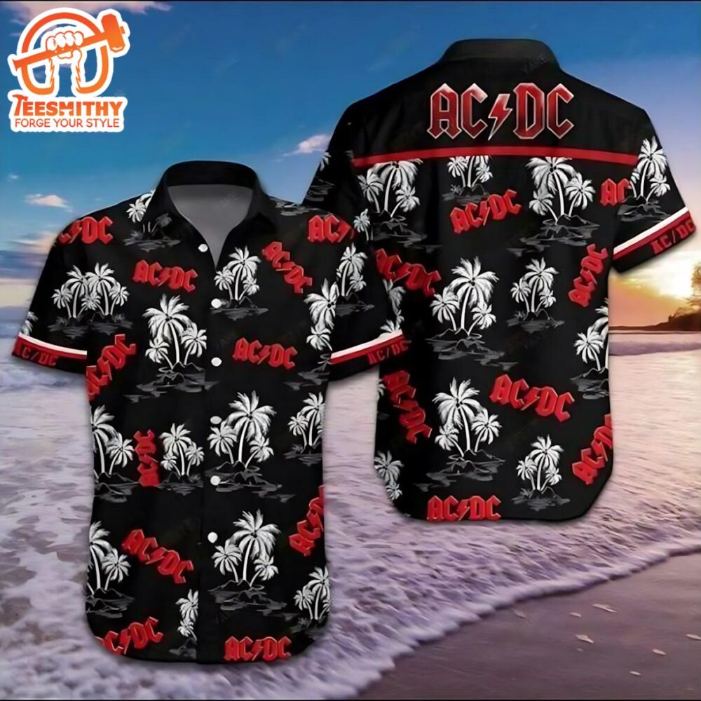 ACDC Island Thunder Black Hawaiian Shirt