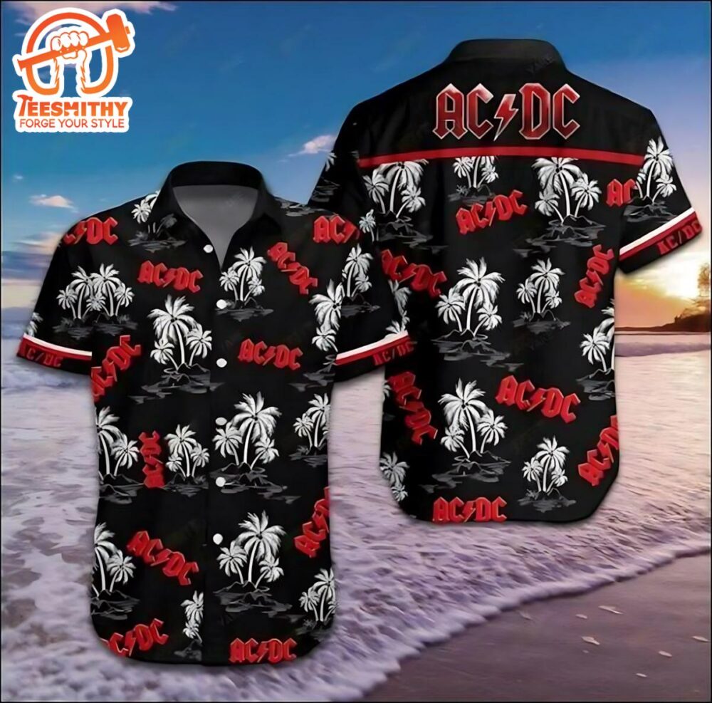 ACDC Island Thunder Black Hawaiian Shirt