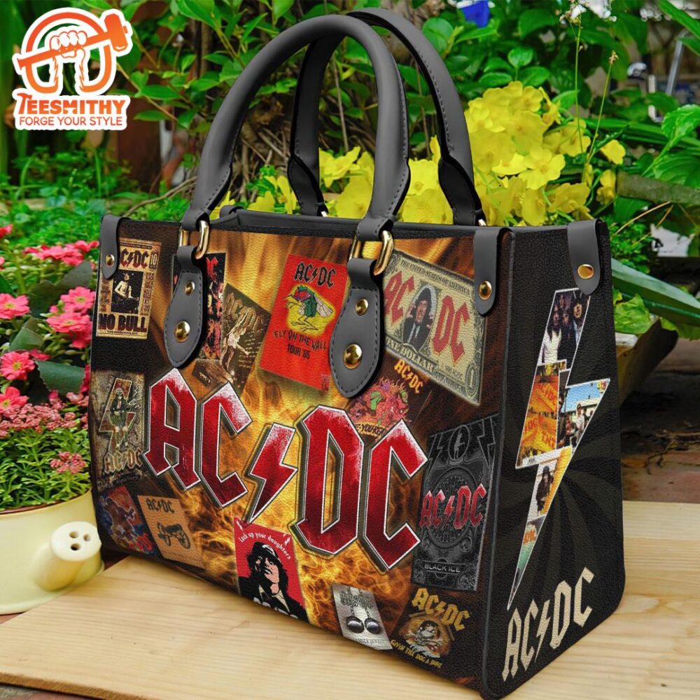 ACDC Lock Up Your Daughters Leather HandBag