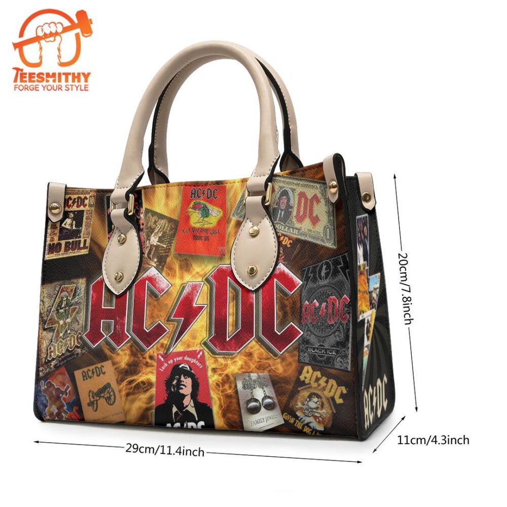 ACDC Lock Up Your Daughters Leather HandBag