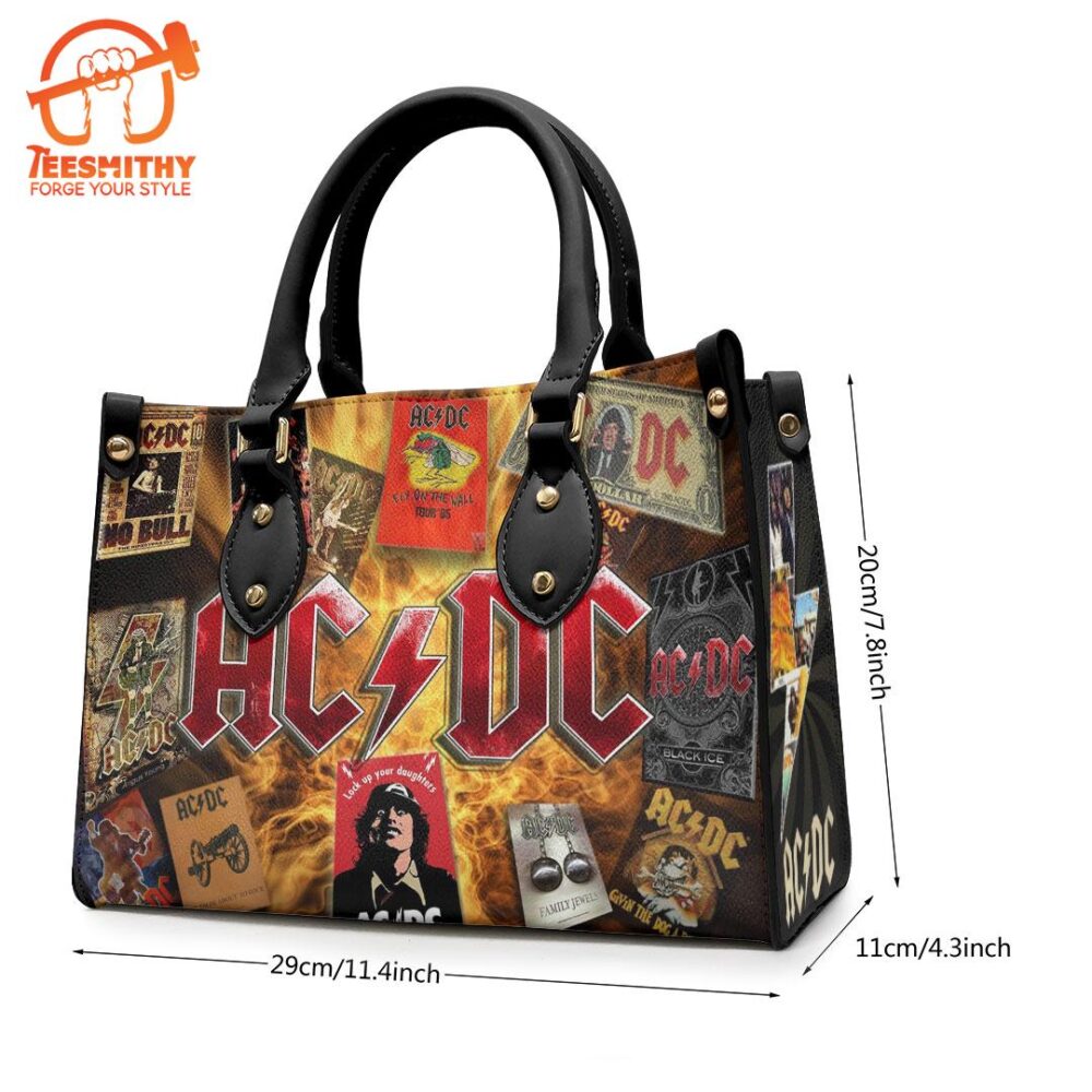 ACDC Lock Up Your Daughters Leather HandBag