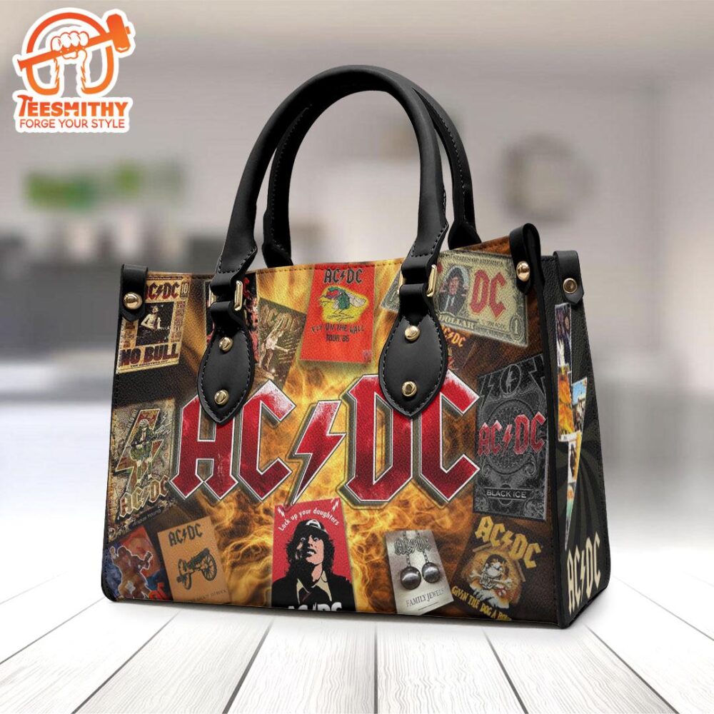 ACDC Lock Up Your Daughters Leather HandBag