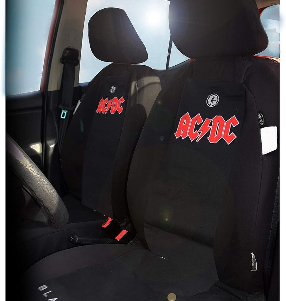 ACDC Logo Black Ice Car Seat Covers