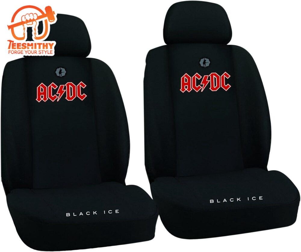 ACDC Logo Black Ice Car Seat Covers