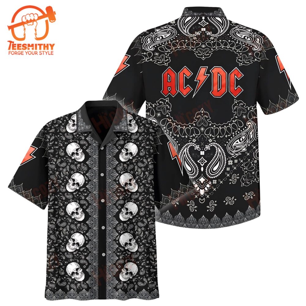 Ac&Dc Merch Album’s Name Rock Band Art Hawaiian Shirt