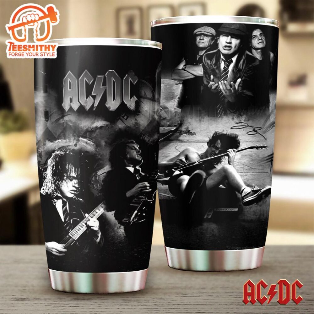 ACDC Poster In Black Tumbler Cup