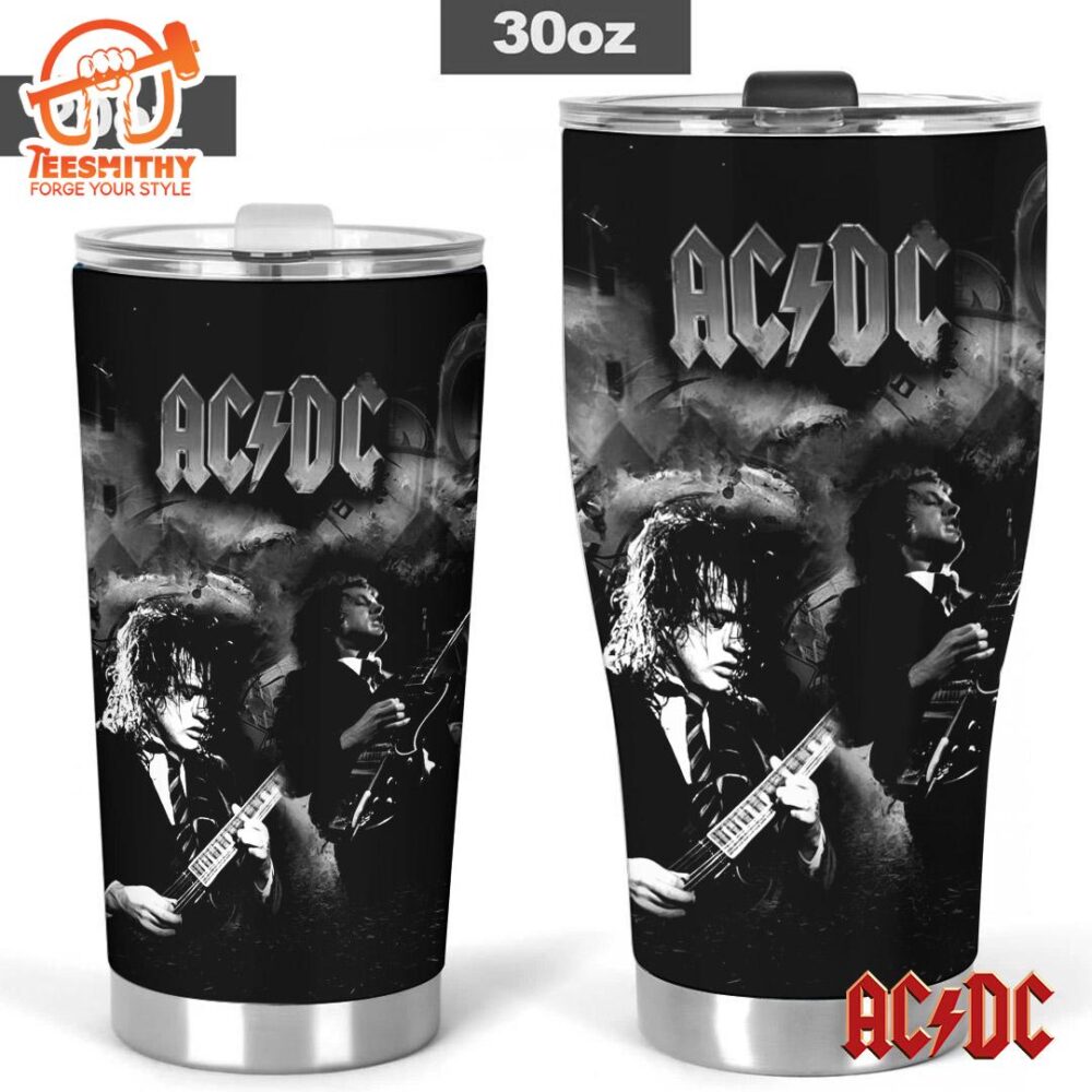 ACDC Poster In Black Tumbler Cup