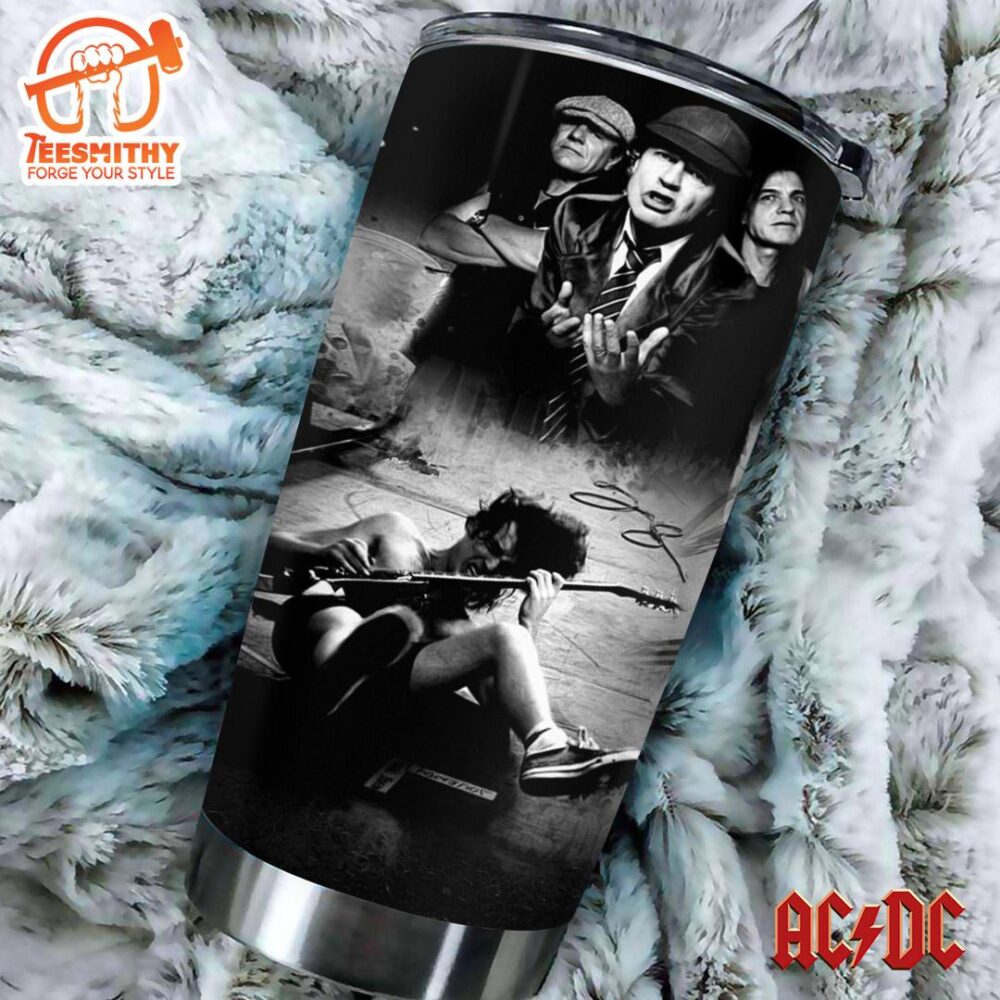 ACDC Poster In Black Tumbler Cup