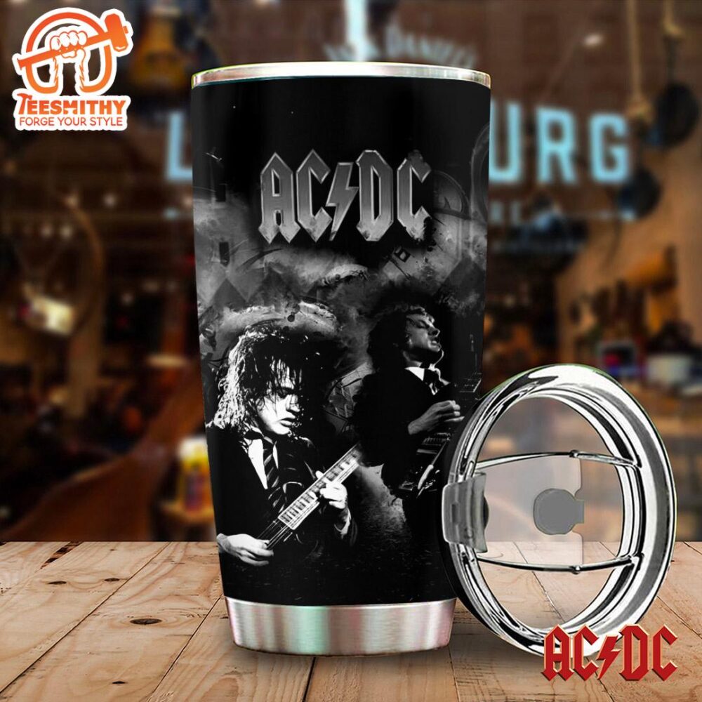 ACDC Poster In Black Tumbler Cup