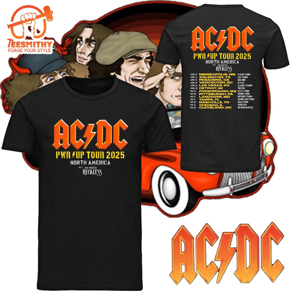 ACDC PWR UP Tour North America 2025 Unisex T-shirt