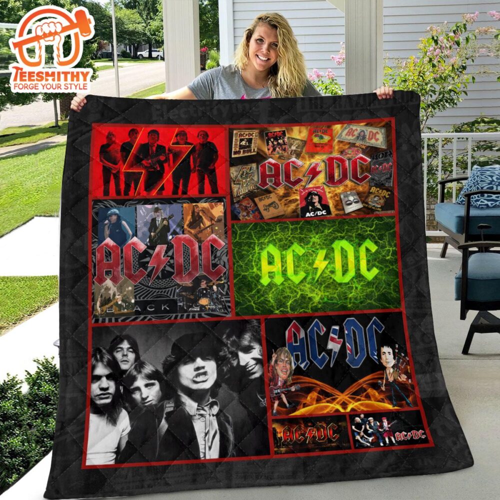 ACDC Quilt Blanket Christmas For Fan